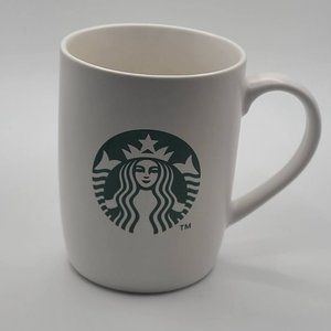 Starbucks 2011 White and Green 12 oz Coffee Mug